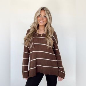 Espresso No Holding Back Sweater Lane201